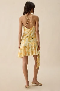 ASTR The Label Paloma Asymmetric Cowl Neck Mini Dress