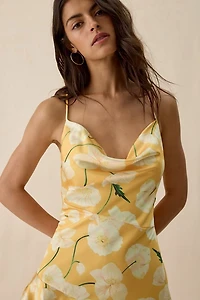 ASTR The Label Paloma Asymmetric Cowl Neck Mini Dress