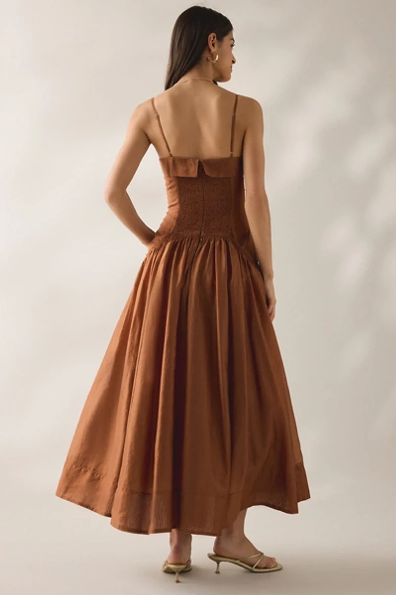 ASTR The Label Ovina Drop Waist Maxi Dress