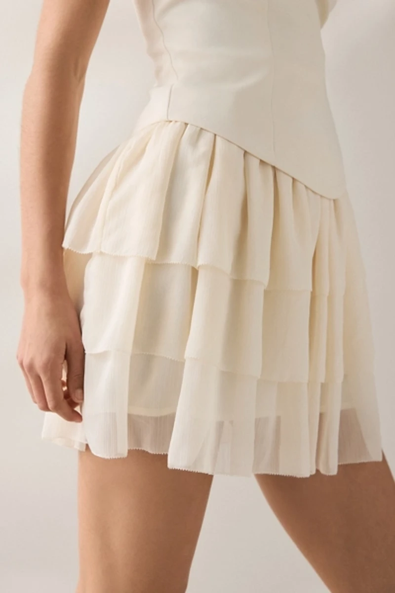 ASTR The Label Kiarra Lace-Up Corset Mini Dress