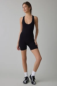 AFRM Enora Scoop Neck Bodycon Romper
