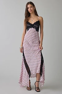 AFRM Vince Lace Trim High-Low Maxi Dress