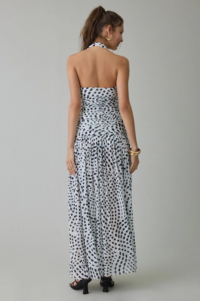 AFRM Heidi Halter Plunge Maxi Dress | The Summit