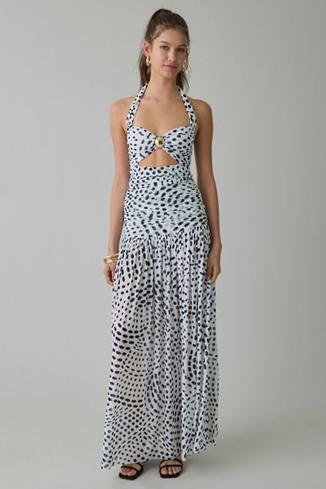 AFRM Heidi Halter Plunge Maxi Dress | The Summit AFRM Heidi Halter Plunge Maxi Dress | The Summit
