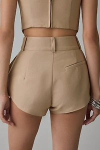 AFRM Elson Tailored High-Rise Mini Shorts