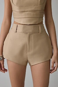 AFRM Elson Tailored High-Rise Mini Shorts