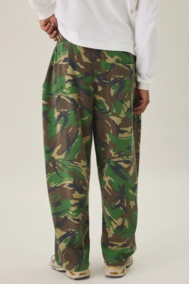 iets frans... Harri Camo Wide Leg Jogger Sweatpants