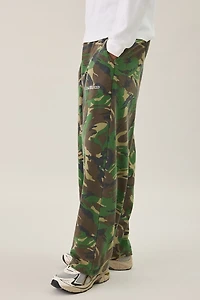 iets frans... Harri Camo Wide Leg Jogger Sweatpants