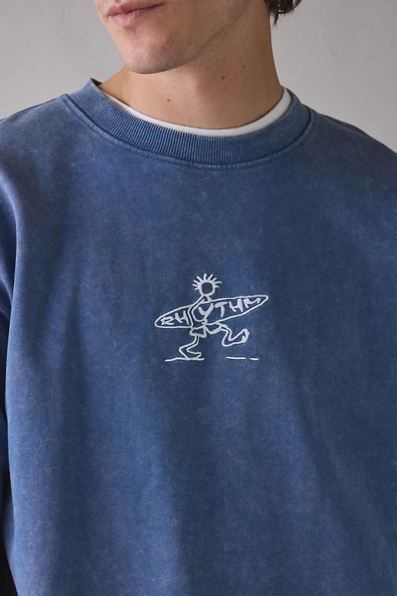 Rhythm Drifter Salt Wash Crew Neck Sweatshirt