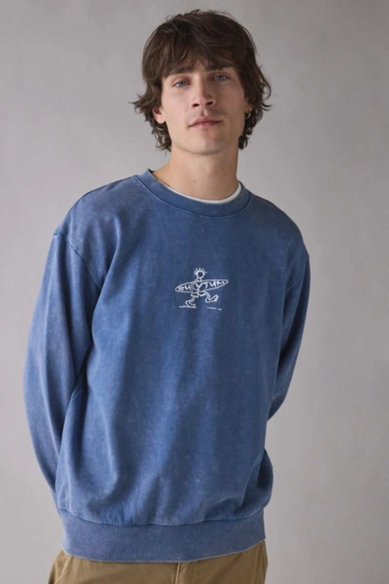 Rhythm Drifter Salt Wash Crew Neck Sweatshirt