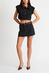 Abrand My Rose Shacket Brie Eyelet