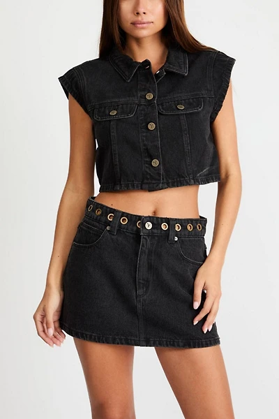 Abrand My Rose Shacket Brie Eyelet