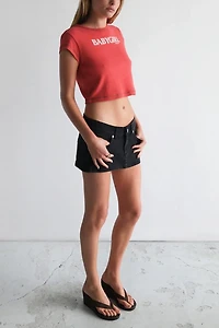 Abrand Babygirl Rib Cropped Tee