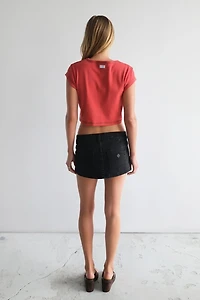 Abrand Babygirl Rib Cropped Tee