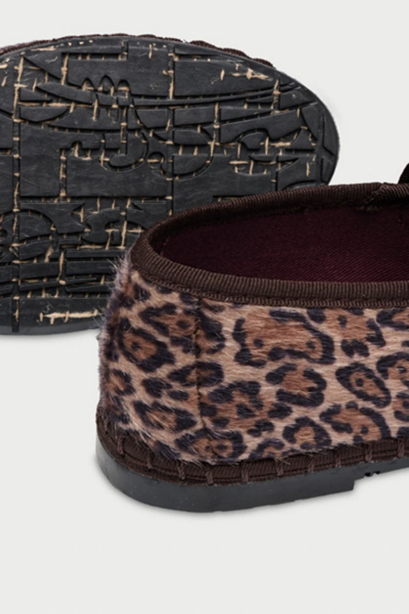 Flabelus Leopard Mary Jane Flat