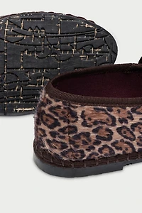 Flabelus Leopard Mary Jane Flat