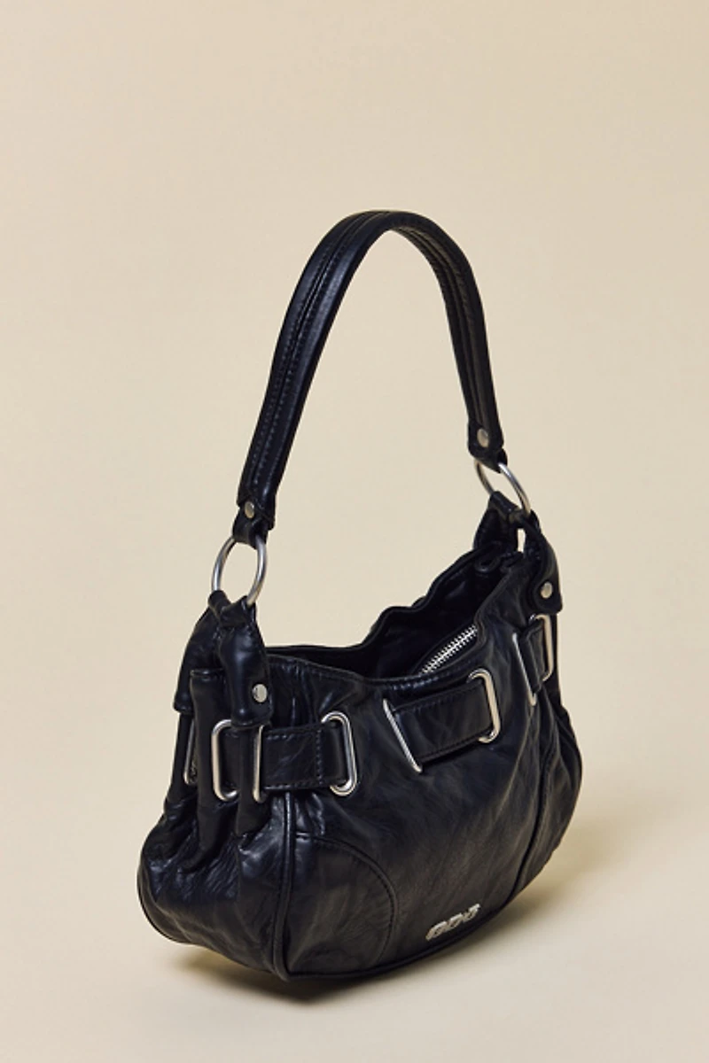 BDG Mini Sonny Belted Faux Leather Shoulder Bag