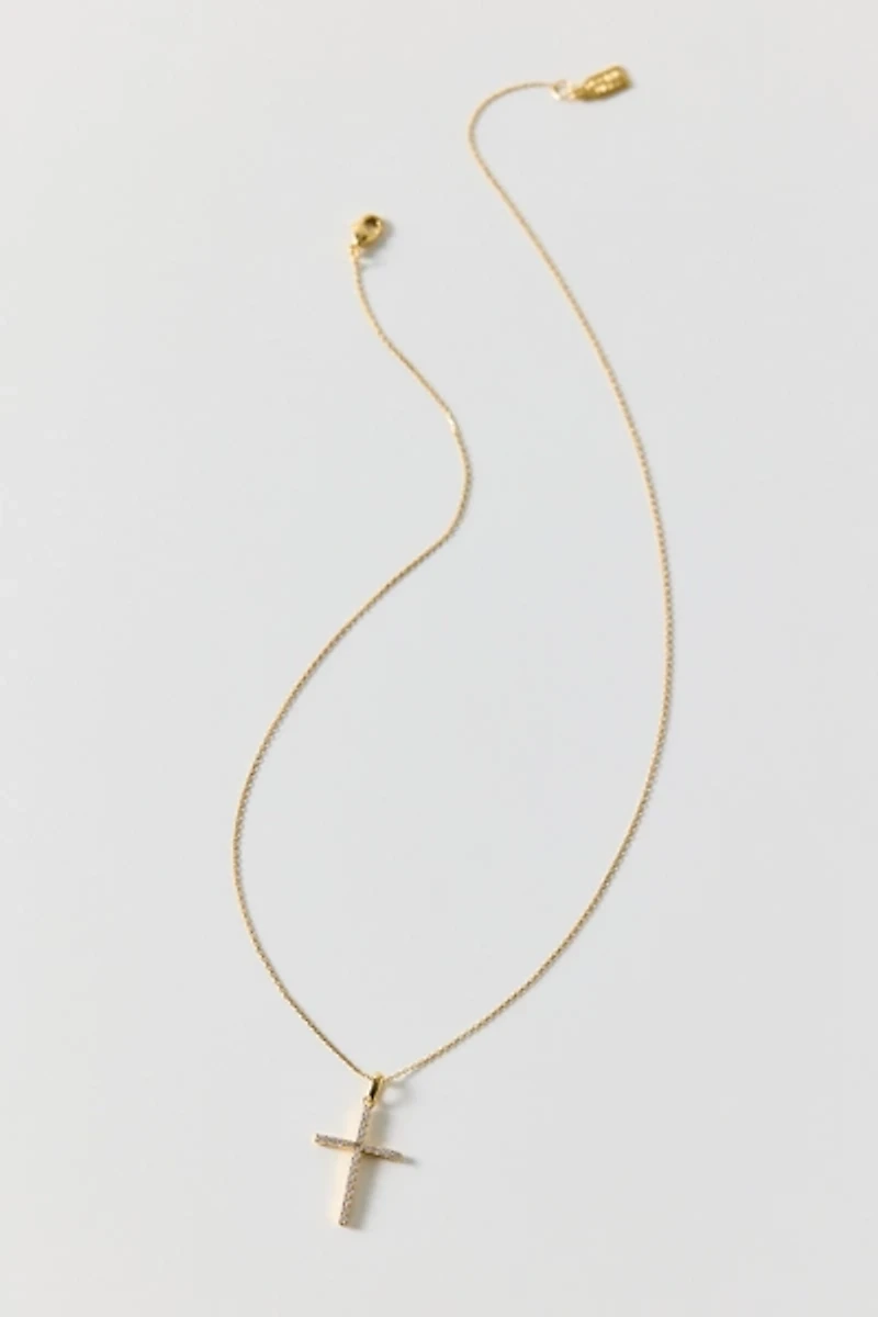 Electric Picks Dove Cross Necklace