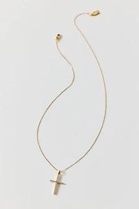 Electric Picks Dove Cross Necklace