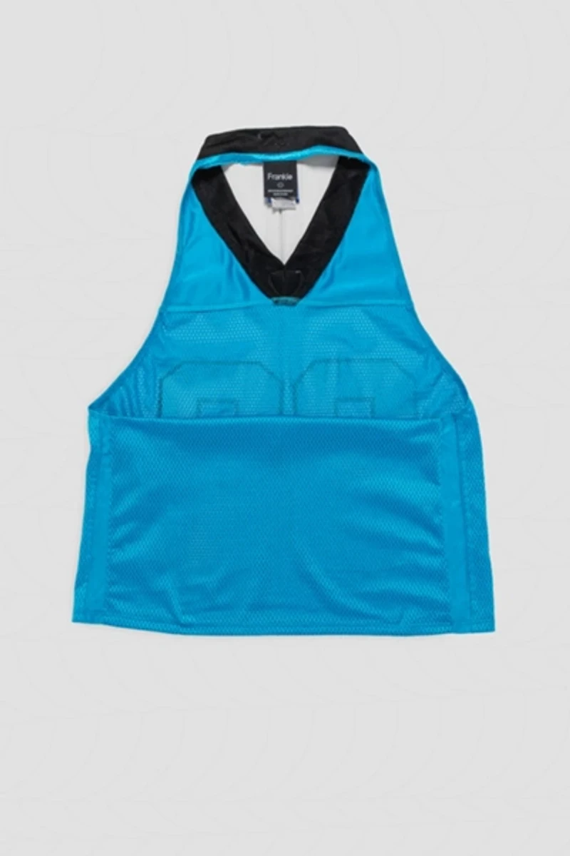 Rework Carolina Panthers Football Halter Top