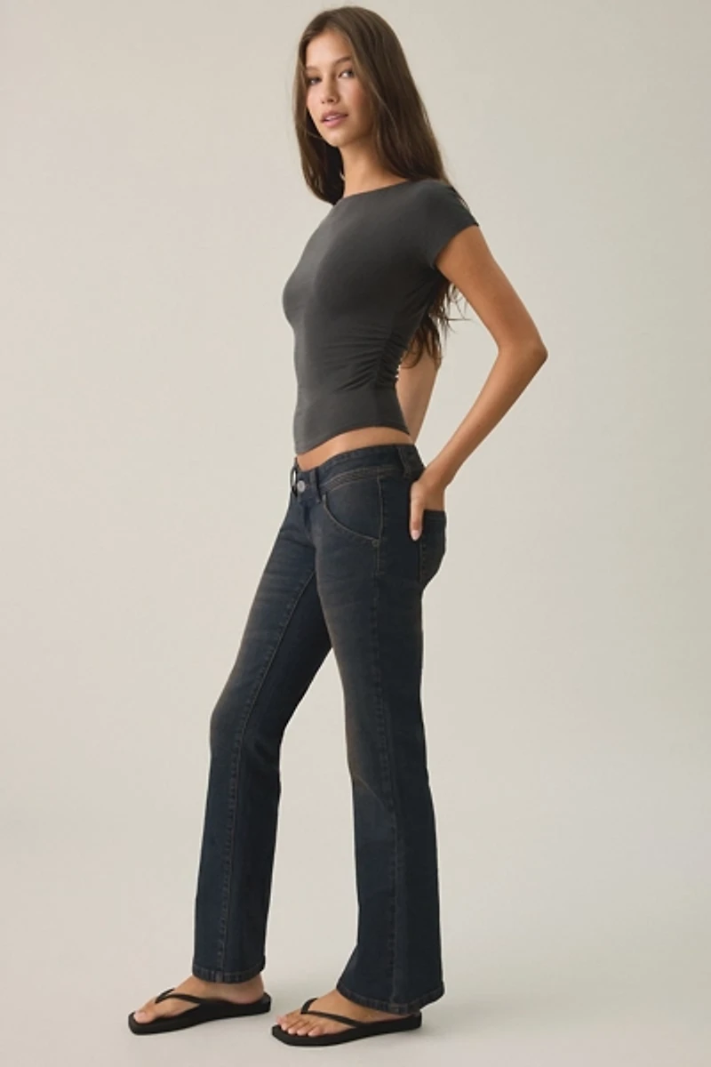 Abrand 00 Bowie Super Low Kick-Flare Jeans