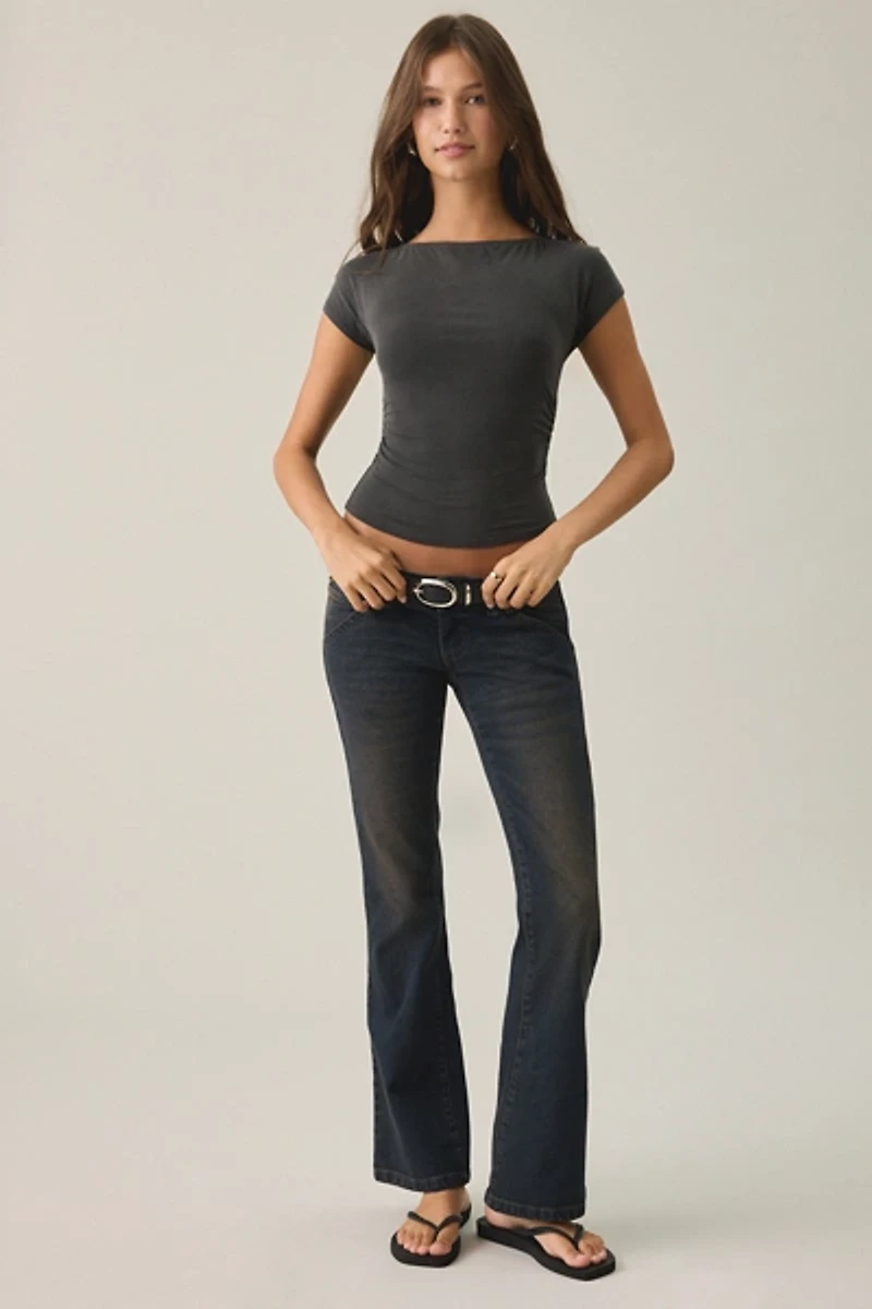 Abrand 00 Bowie Super Low Kick-Flare Jeans