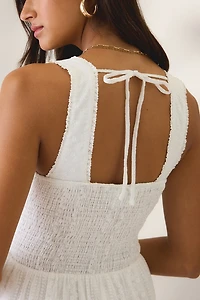 Daisy Street Shell Tiered Milkmaid Midi Dress