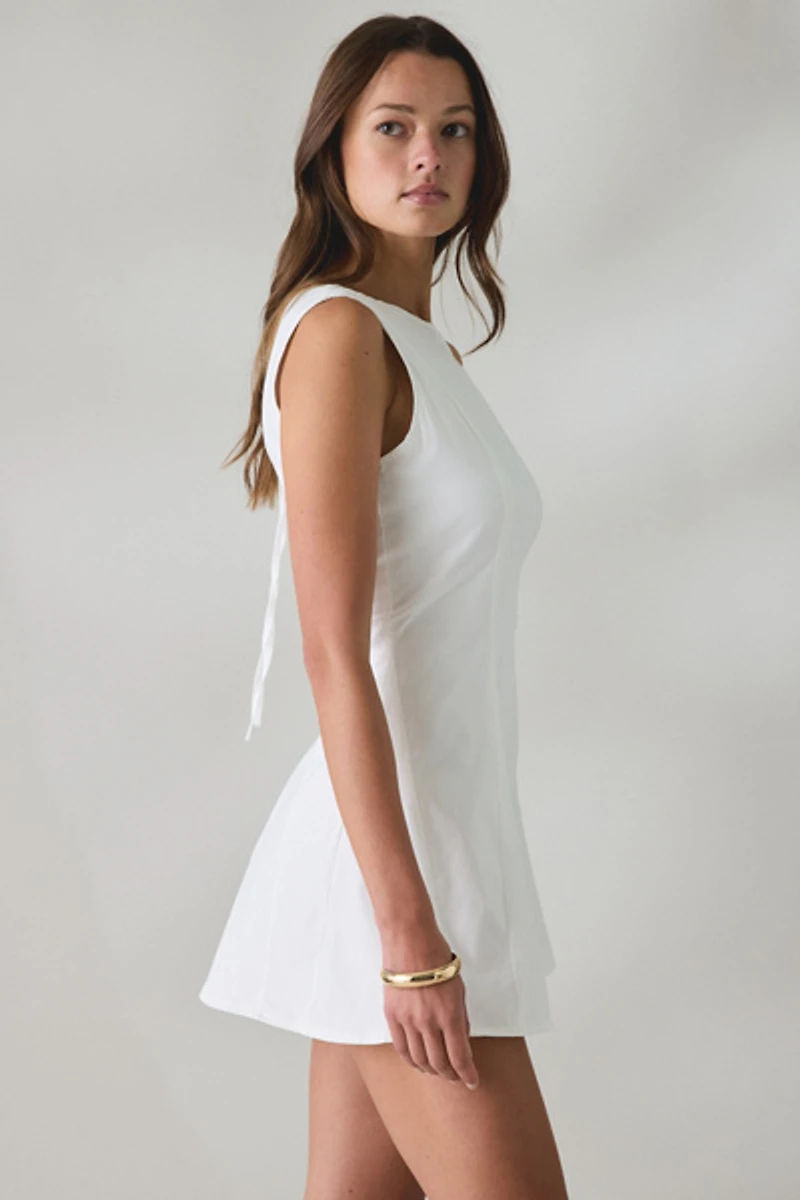 Daisy Street Ripple Fit-And-Flare Sleeveless Romper