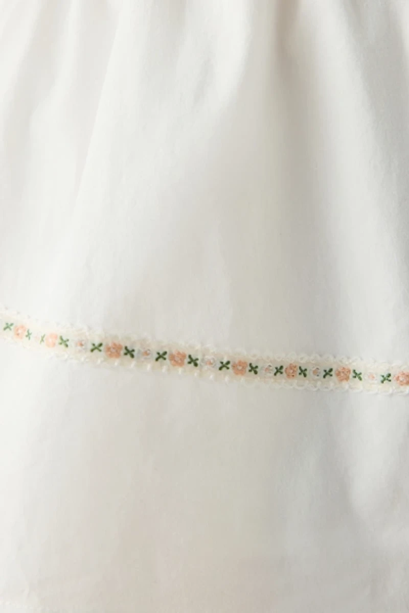 Daisy Street Bloom Drop Waist Smocked Mini Dress