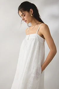 Daisy Street Wisteria Eyelet Lace Trapeze Maxi Dress