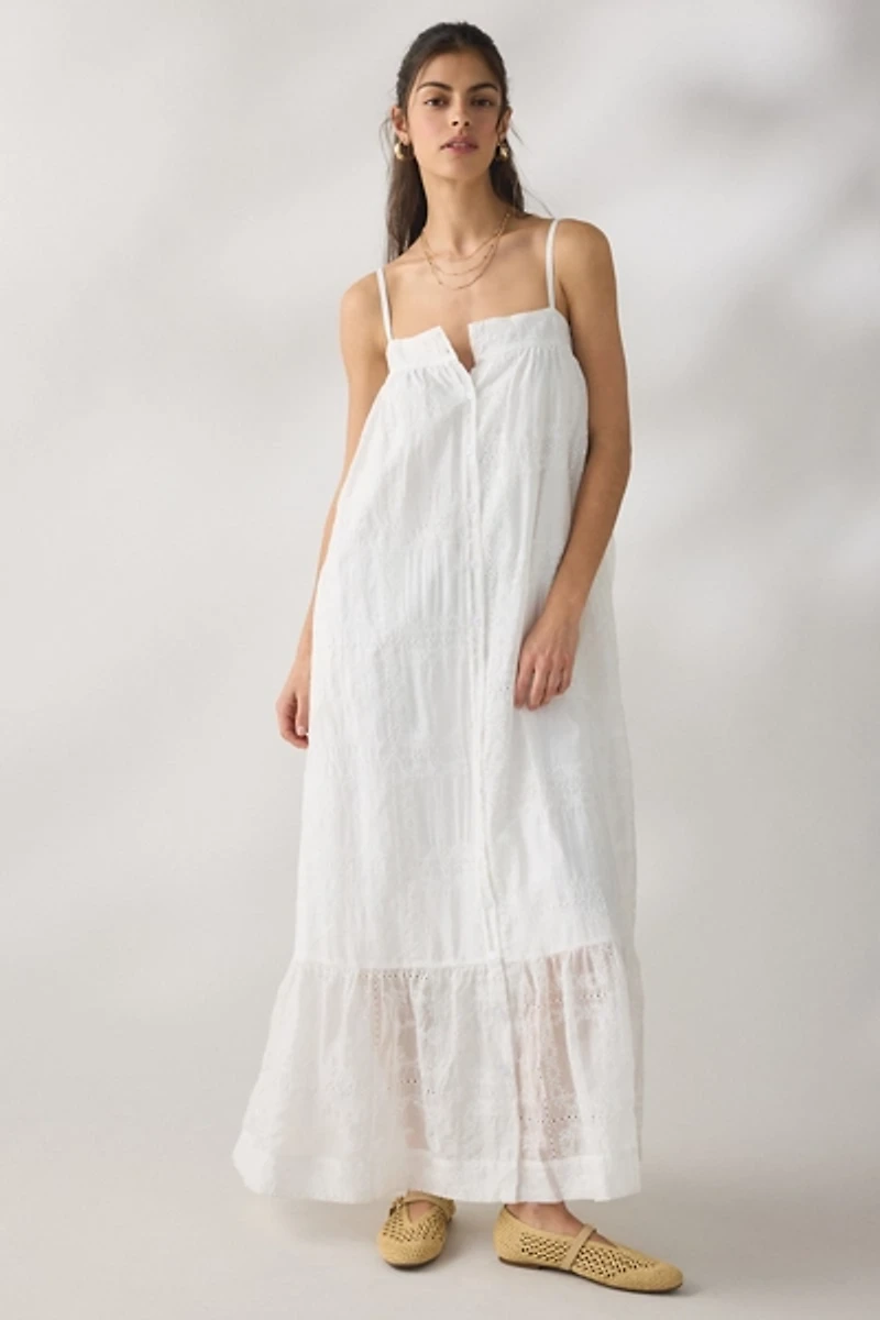 white sequin dress maxi Miss Circle Women Lainey White Satin Sequin Pearls Beaded Maxi Dress