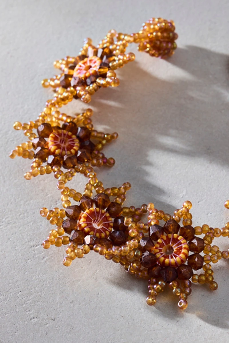 Floral Beaded Bracelet
