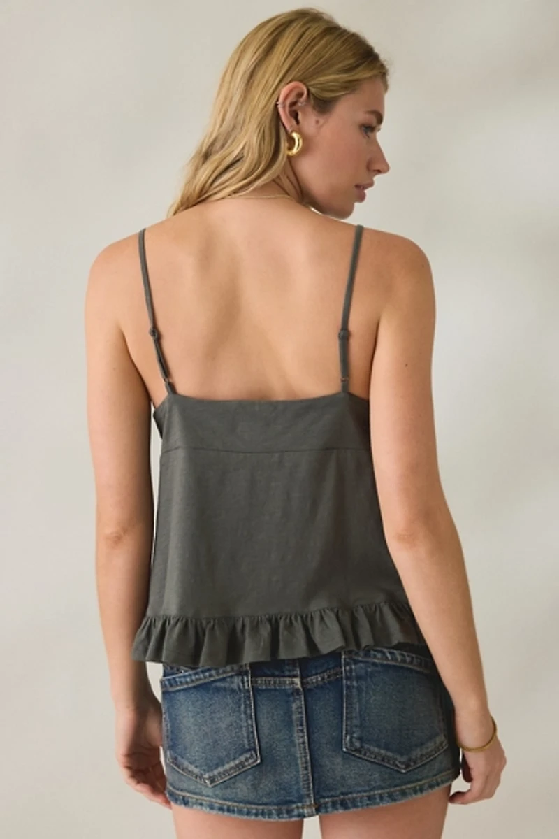 BDG Ethel Beaded Embellished Babydoll Cami