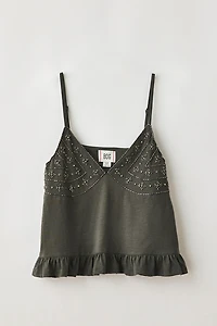 BDG Ethel Beaded Embellished Babydoll Cami