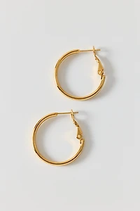 L Train Waterproof Small Hoop Earrings