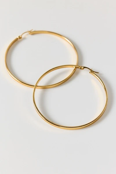 L Train Waterproof Large Hoop Earrings