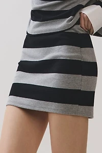 Personal Code Poppy Striped Mini Skirt