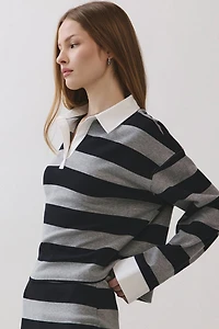 Personal Code Poppy Striped Rugby Top