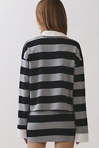 Personal Code Poppy Striped Rugby Top