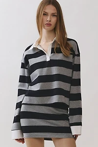 Personal Code Poppy Striped Rugby Top