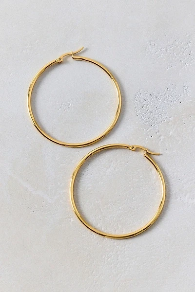 City Girl Waterproof Medium Hoop Earrings