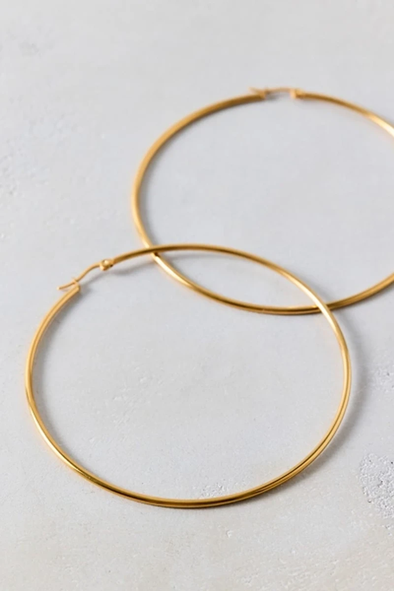 City Girl Waterproof Large Hoop Earrings