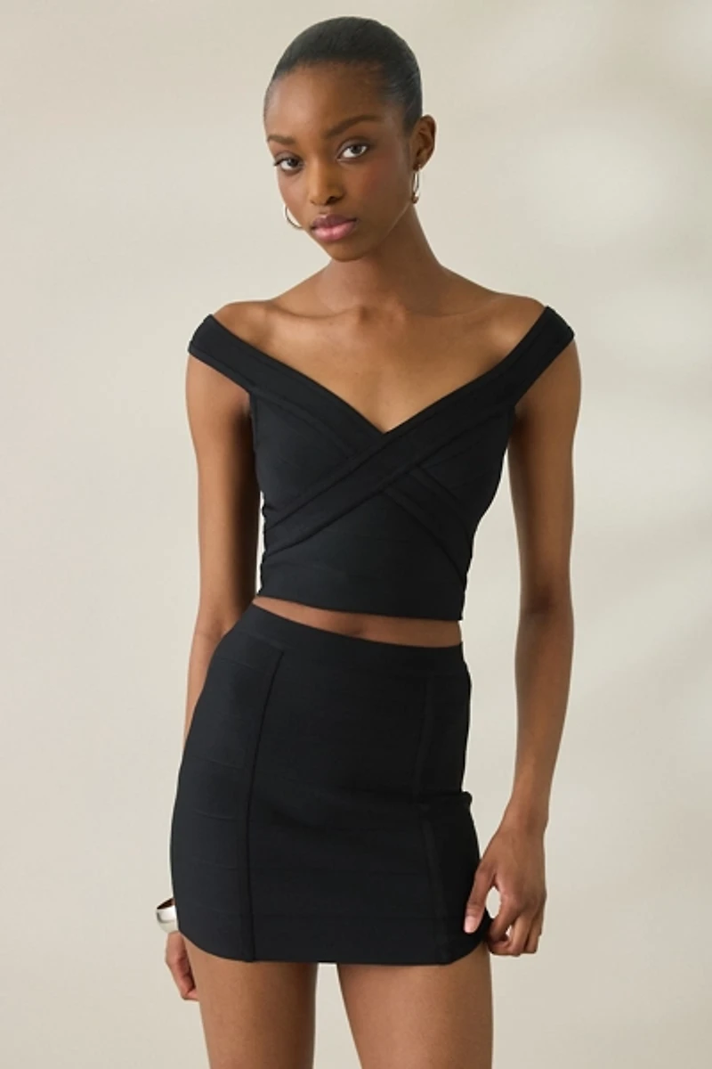 Kimchi Blue Brandi Stretch Bandage Mini Skirt