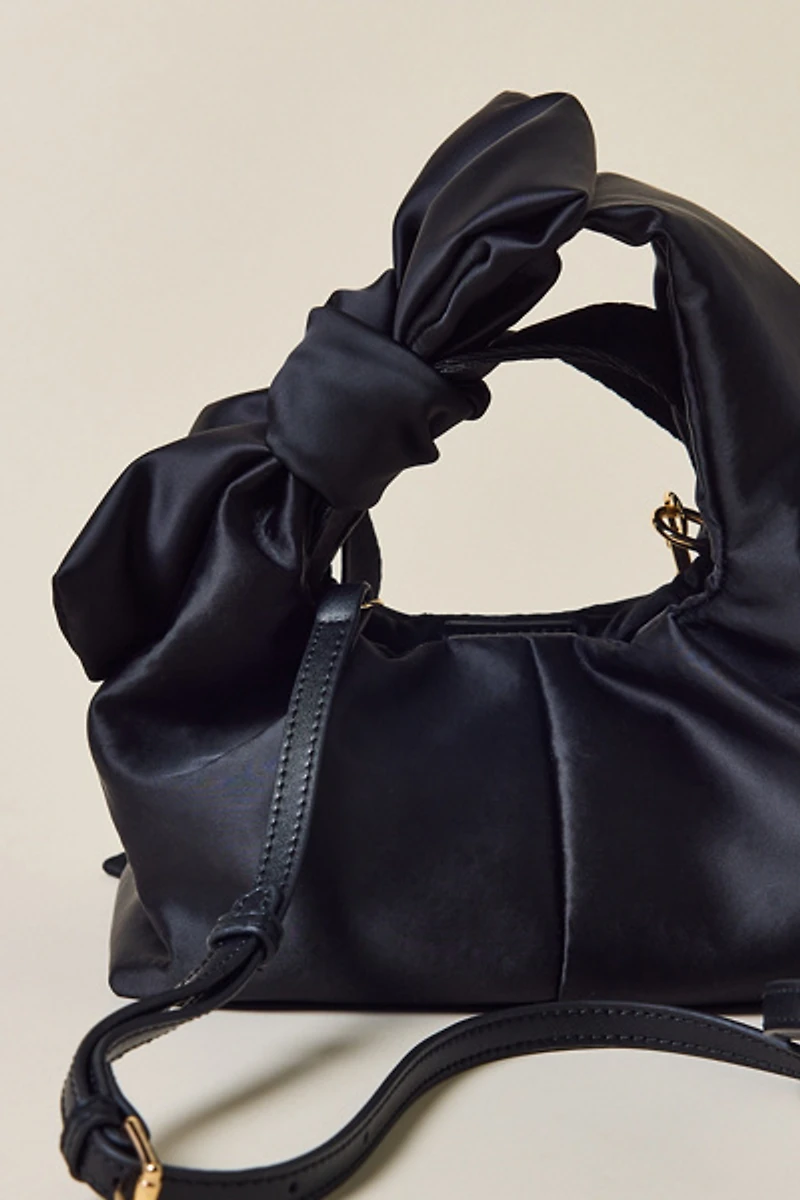 UO Halle Bow Satin Crossbody Bag