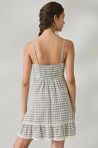 Kimchi Blue Willow + Wisp Lace Trim Babydoll Mini Dress