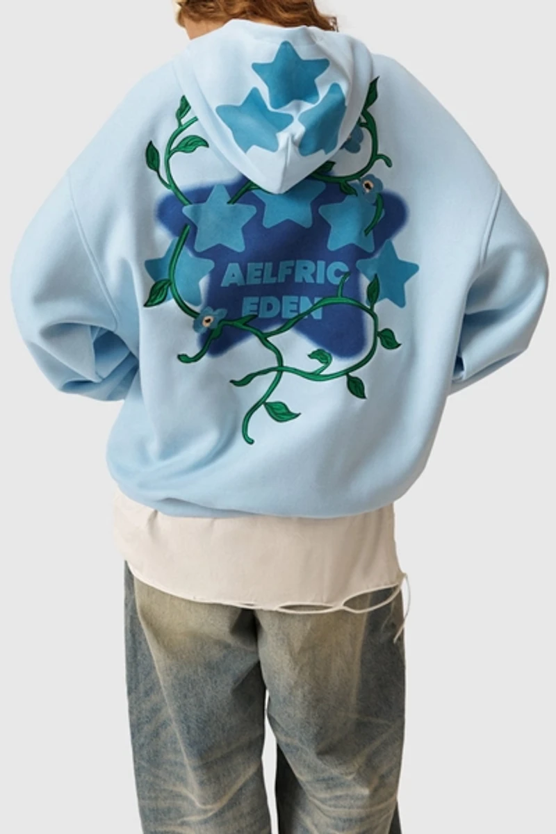 Aelfric Eden Star Rhinestone Floral Hoodie