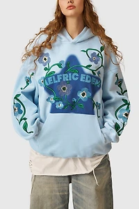 Aelfric Eden Star Rhinestone Floral Hoodie