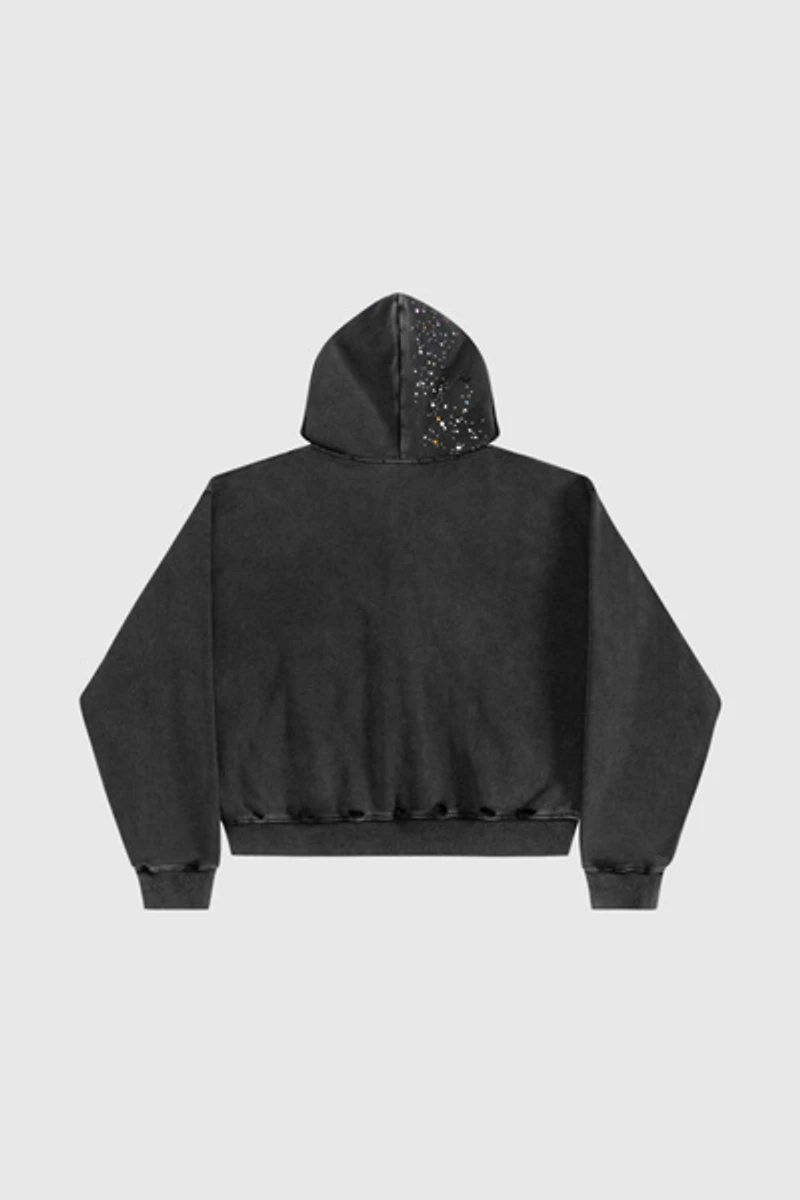 Aelfric Eden Rhinestone Boxy Zip Up V304 Hoodie