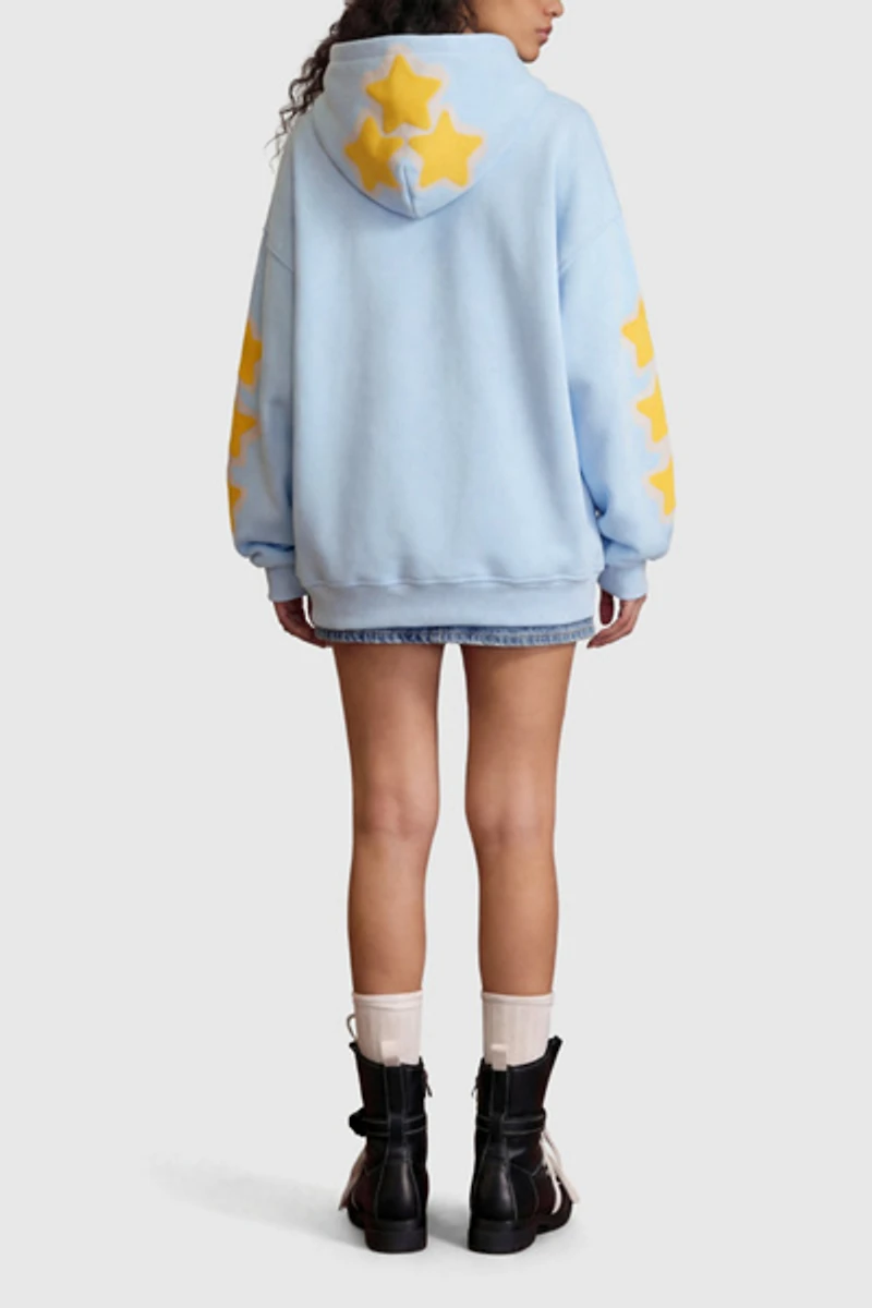 Aelfric Eden Oversized Embroidered Star Pullover Hoodie