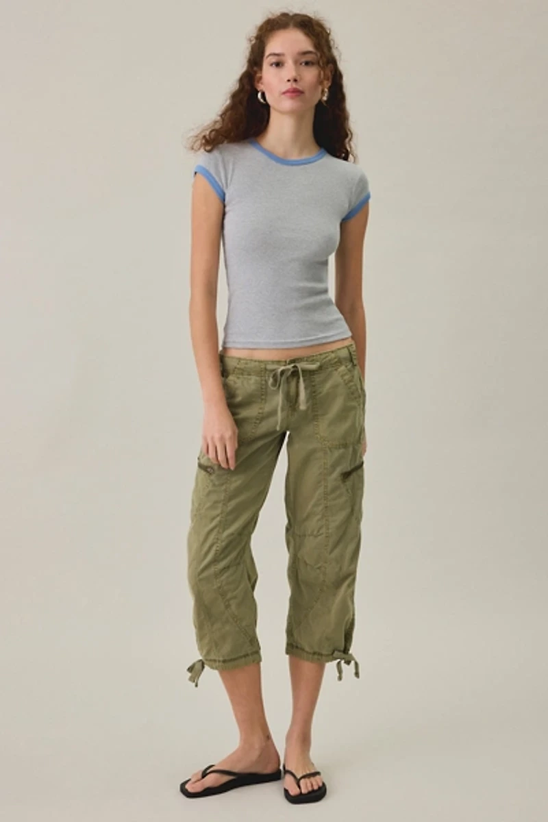 BDG Off-Duty Ribbed Crew Neck Short Sleeve Tee